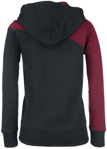 red-by-emp-sweatjacke-kapuze-damen-schwarz-rot-l image 8
