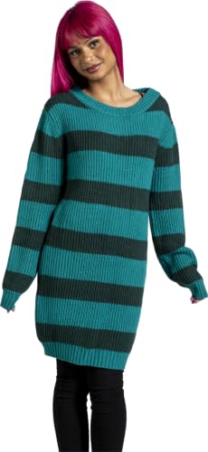 red-by-emp-strickpullover-damen-rundhals-t-rkis-gestreift-gr-l image 7