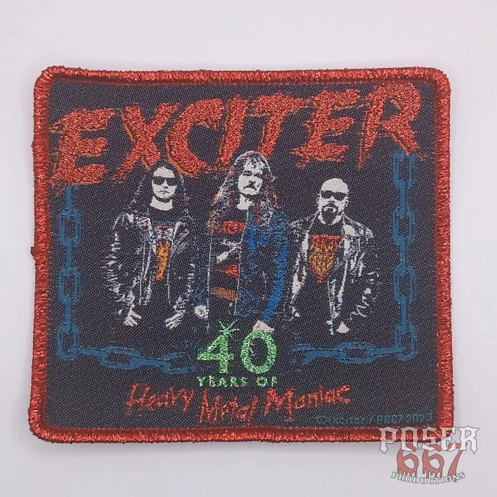 poser667-patches-exciter-heavy-metal-maniac-patch-schwarz image 1