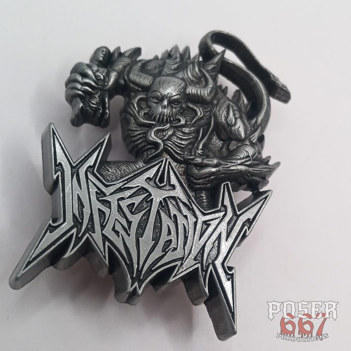infestation-the-vermin-within-3d-pin-antik-silber-5-cm image 1