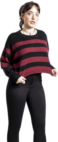 red-by-emp-pullover-damen-strickpullover-schwarz-rot-gr-e-l image 7