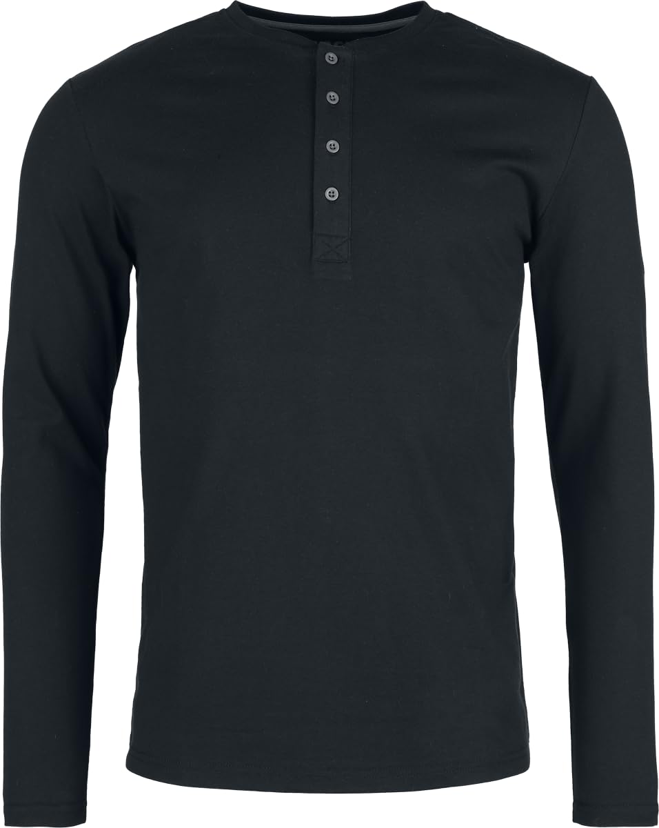 black-premium-langarmshirt-herren-oliv-schwarz-xl-2er-pack image 3
