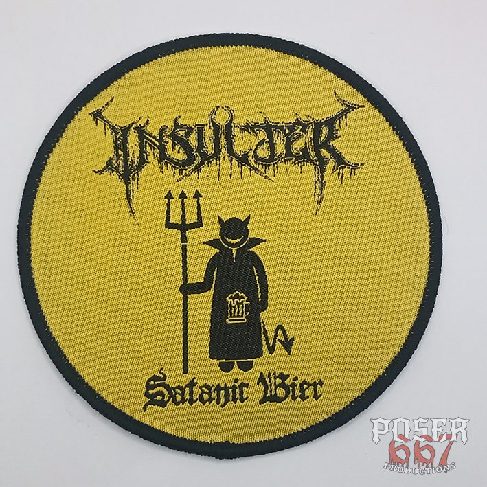 poser667-insulter-satanic-bier-patch-gewebt-9-5-cm image 1