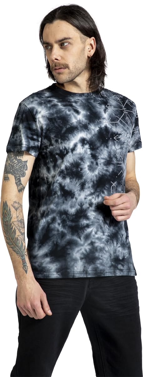black-premium-by-emp-batik-t-shirt-print-herren-blau-schwarz image 2