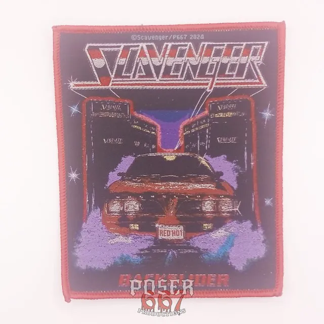 poser667-scavenger-backslider-patch-schwarz-11cm image 1