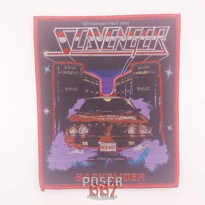 poser667-scavenger-backslider-patch-schwarz-11cm image 1