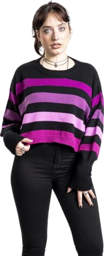 red-by-emp-pullover-damen-strickpullover-schwarz-lila-gr-e-s image 7