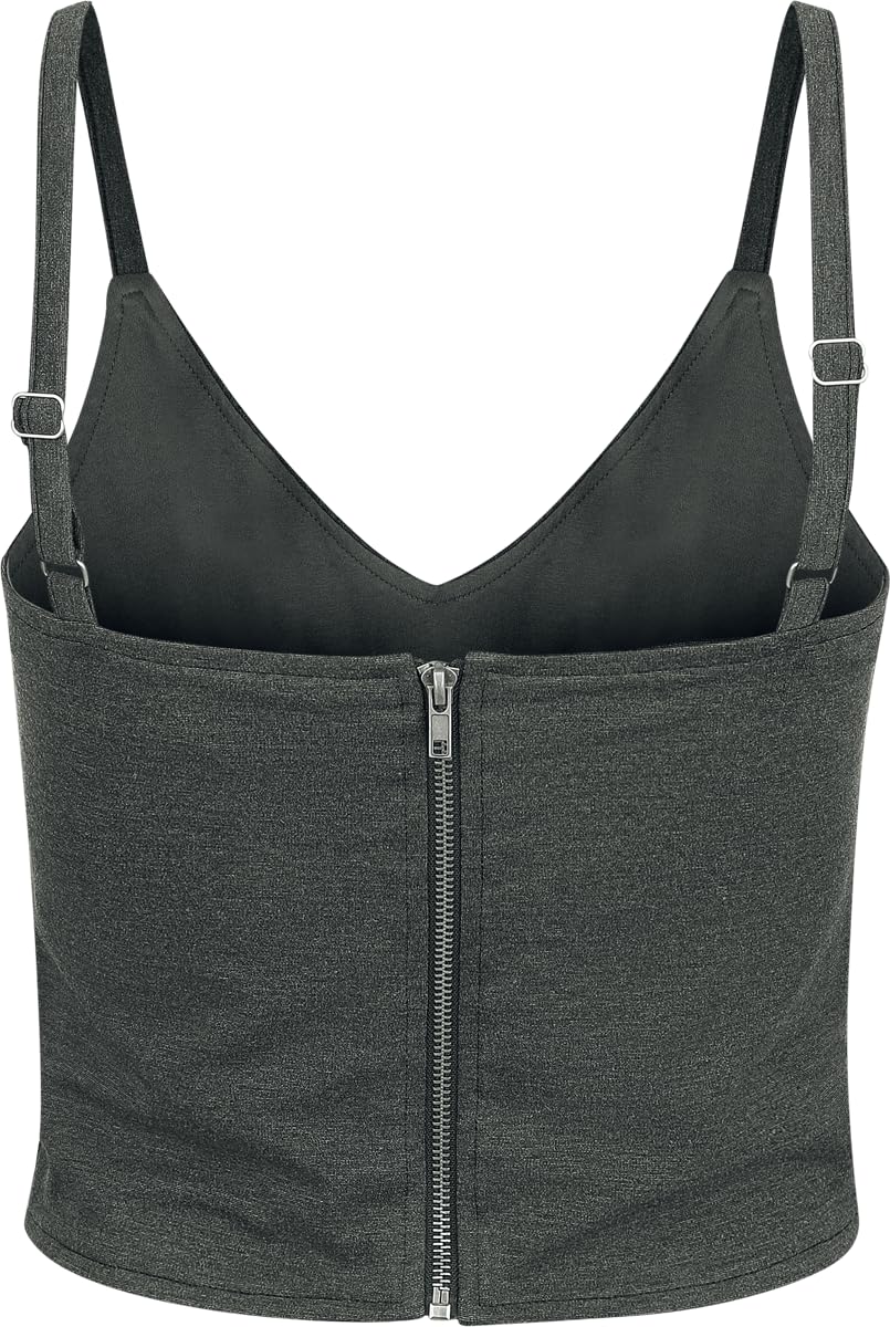 black-premium-by-emp-damen-top-grau-mit-rei-verschluss-xl image 2