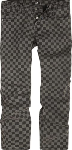 red-by-emp-karierte-jeans-herren-grau-hose image 5