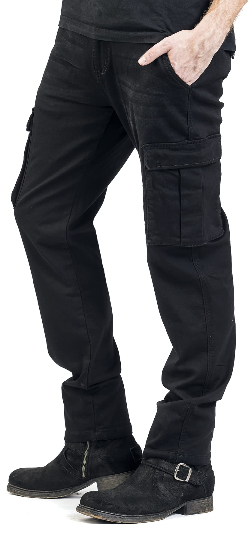 black-premium-cargo-hose-schwarz-herren-32w-32l image 7