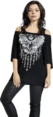 black-premium-by-emp-2-in-1-t-shirt-top-schwarz-damen image 7