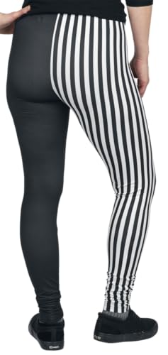 red-by-emp-hosen-damen-streifen-leggings-schwarz-wei-l image 8