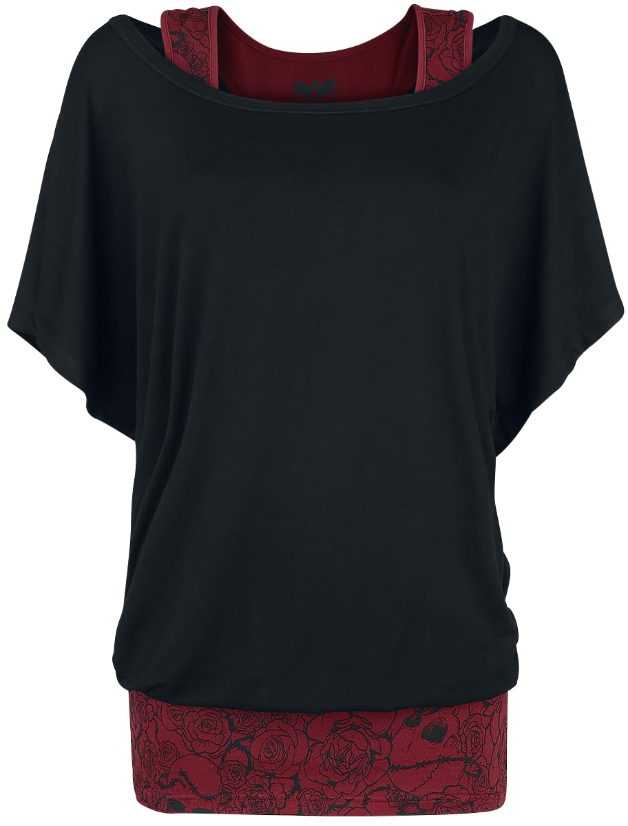 black-premium-by-emp-t-shirt-double-layer-schwarz-rot-xxl image 4