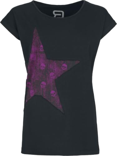 red-by-emp-t-shirt-mit-stern-damen-t-shirt-schwarz-sternprint image 6