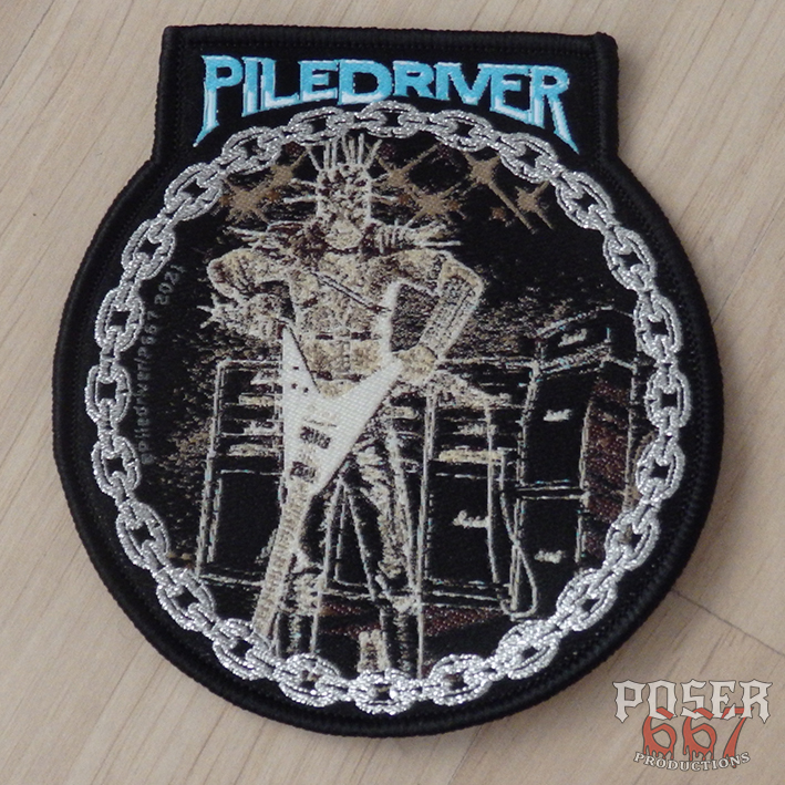 piledriver-metal-inquisition-patch-gewebt-9cm-metallic image 5