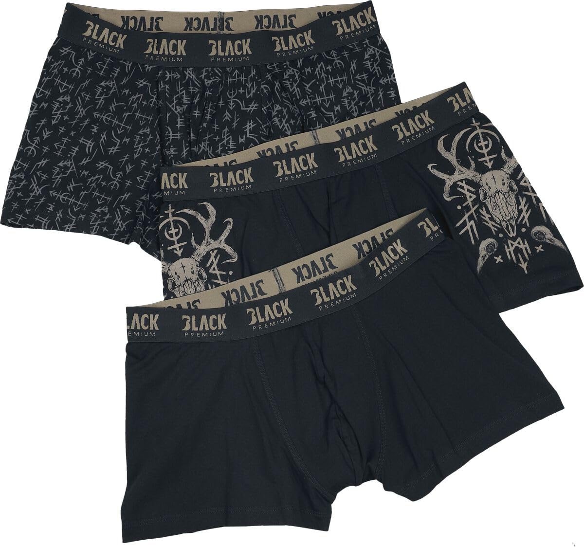 black-premium-by-emp-boxershorts-3er-herren-schwarz-muster-m image 1