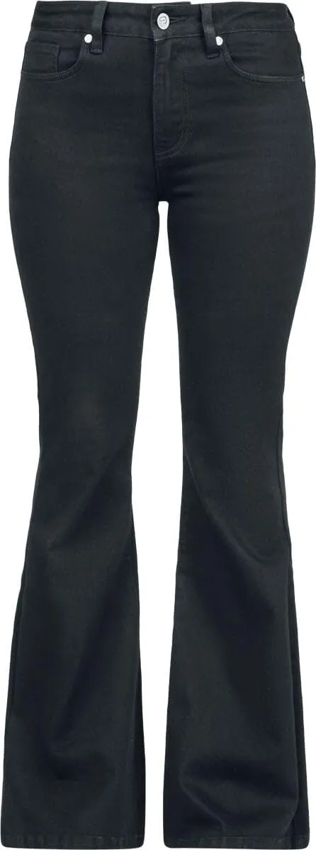 red-by-emp-hosen-damen-boot-cut-jeans-schwarz-30w-32l image 1