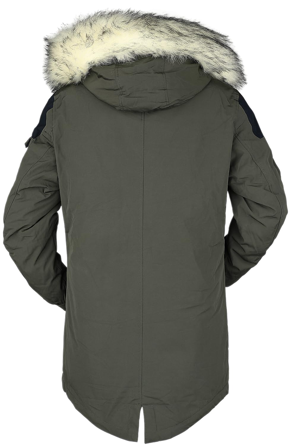 black-premium-by-emp-oliv-winterjacke-kunstfellkragen-herren image 4