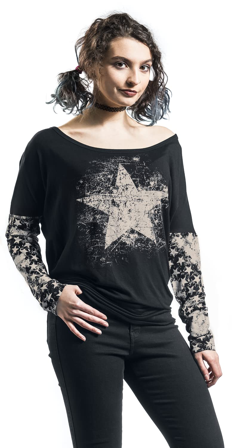 red-by-emp-longsleeves-langarmshirt-schwarz-s-sterne image 6