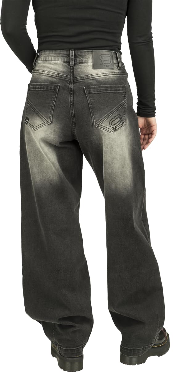 red-by-emp-hosen-damen-jeans-schwarz-barrel-fit-30w-32l image 3
