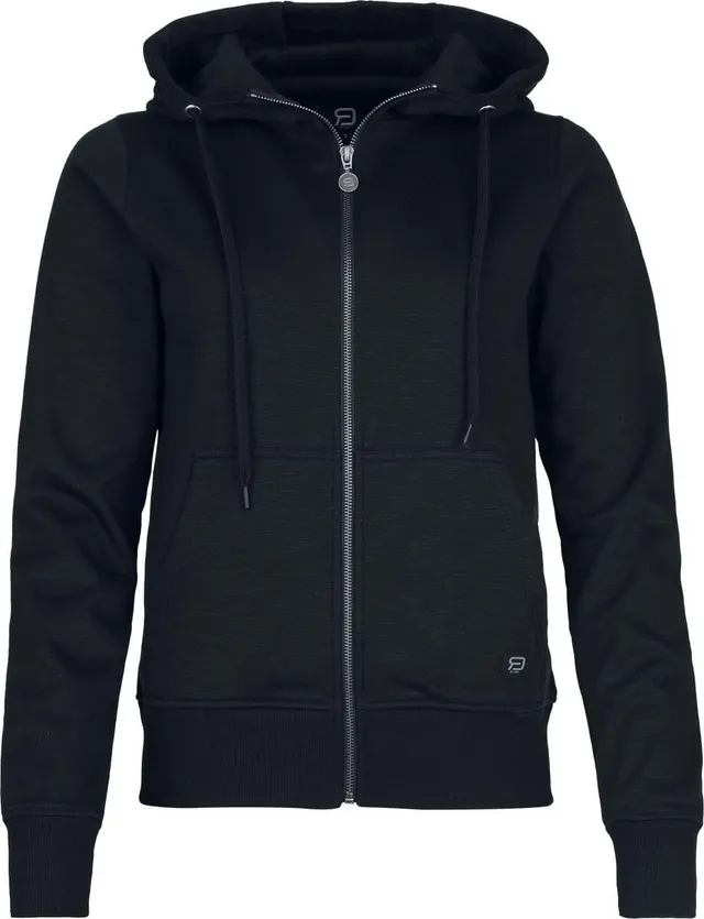 red-by-emp-schwarze-kapuzenjacke-hoodie-damen-l-mit-labelpatch image 1