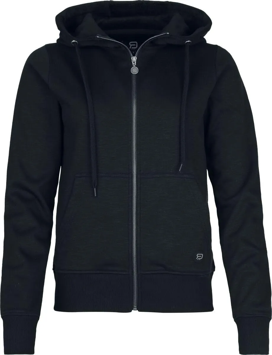 red-by-emp-schwarze-kapuzenjacke-hoodie-damen-l-mit-labelpatch image 1