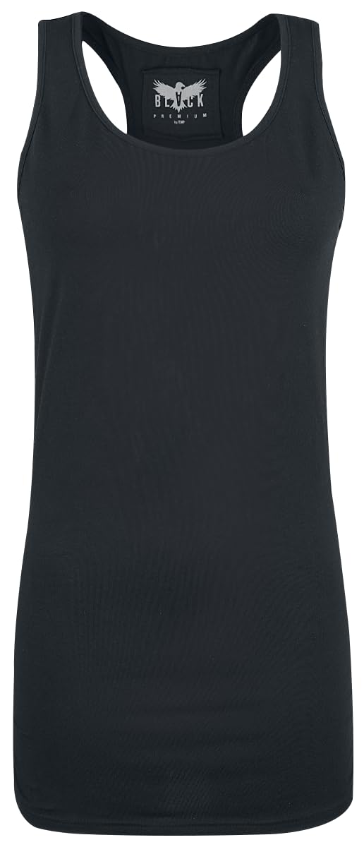 black-premium-by-emp-damen-langarmshirt-schwarz-blau-m-double image 6