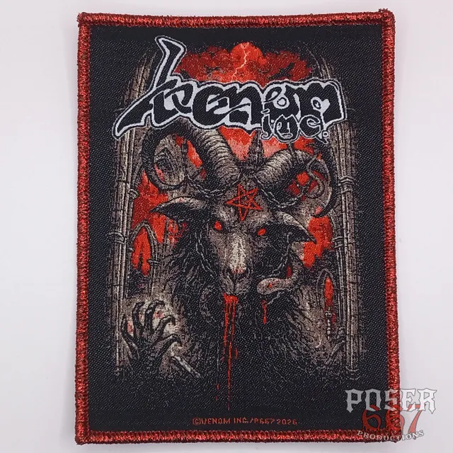 venom-inc-satan-s-goats-patch-aufn-her-11-cm-metallic-rot image 1