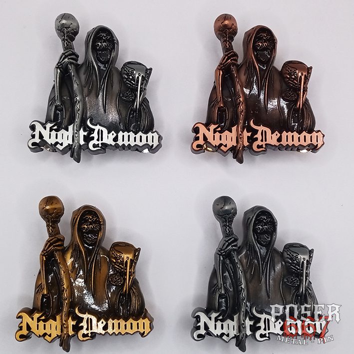 night-demon-rocky-3d-pin-antik-silber-50-mm image 2