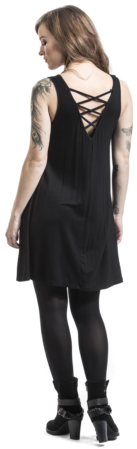 black-premium-by-emp-kleid-mit-schn-rung-damen-schwarz-l image 2