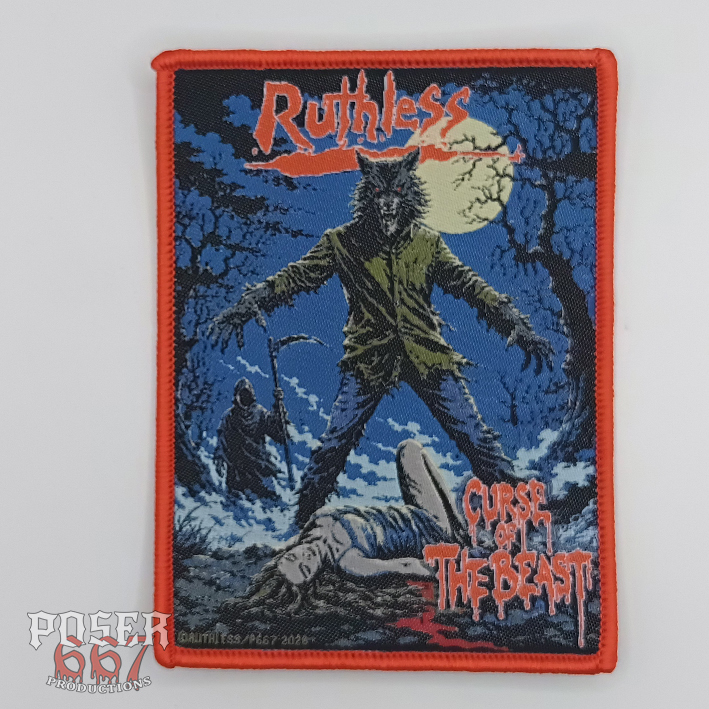 ruthless-curse-of-the-beast-patch-gewebt-11x8cm-schwarz image 1