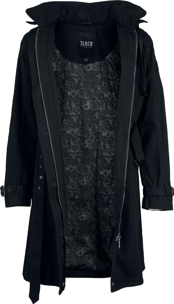 black-premium-by-emp-mantel-mit-kapuze-schwarz-gr-e-m image 3