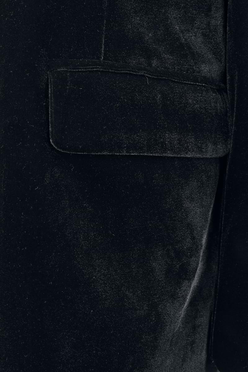 black-premium-essential-samtblazer-damen-blazer-schwarz image 5