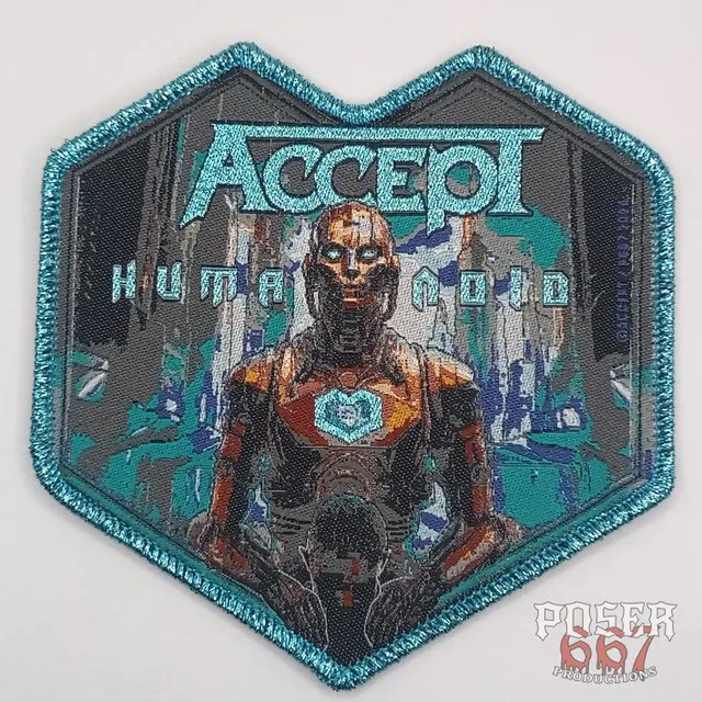 poser667-accept-humanoid-patch-gewebt-9-5cm-schwarzer-rand image 1