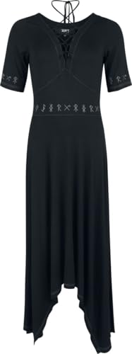 black-premium-by-emp-kleid-mit-schn-rung-lang-schwarz-damen image 7