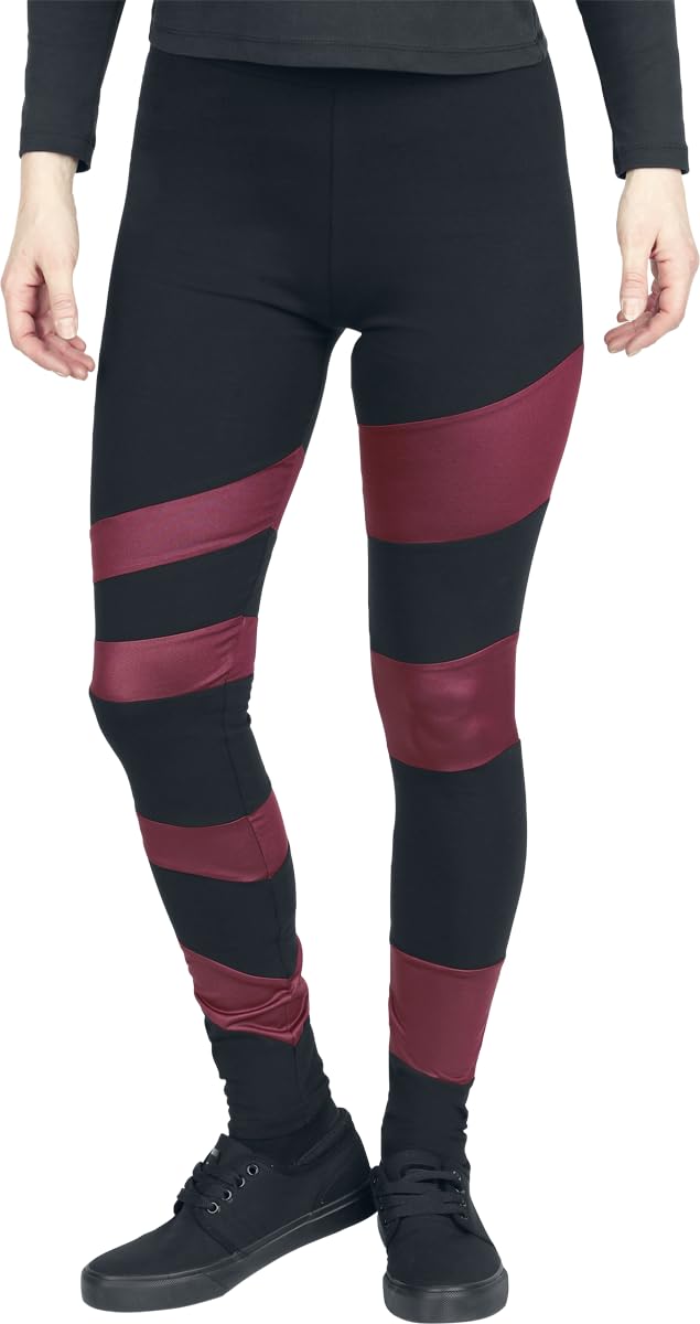 black-premium-leggings-schwarz-rot-damen-gr-e-l image 4