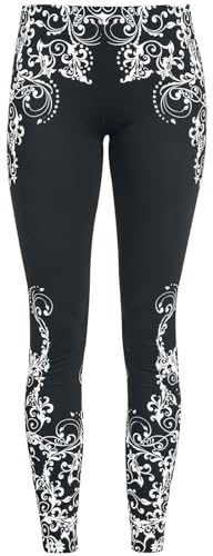 black-premium-leggings-hose-m-schwarz-mit-print image 7