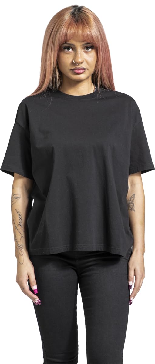 red-by-emp-basic-damen-t-shirt-schwarz-gr-e-l-basic image 2