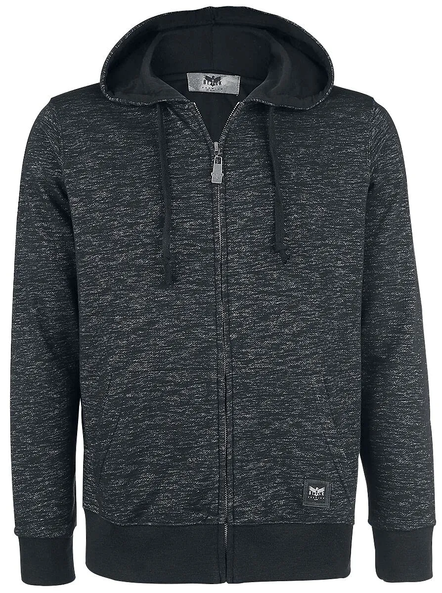 black-premium-kapuzenjacke-herren-sweatjacke-dunkelgrau-gr-s image 1
