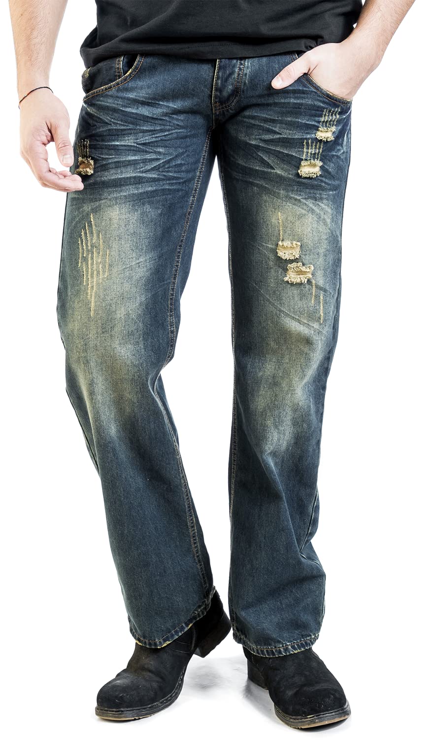 black-premium-by-emp-destroyed-jeans-blau-w33l34-herren image 7