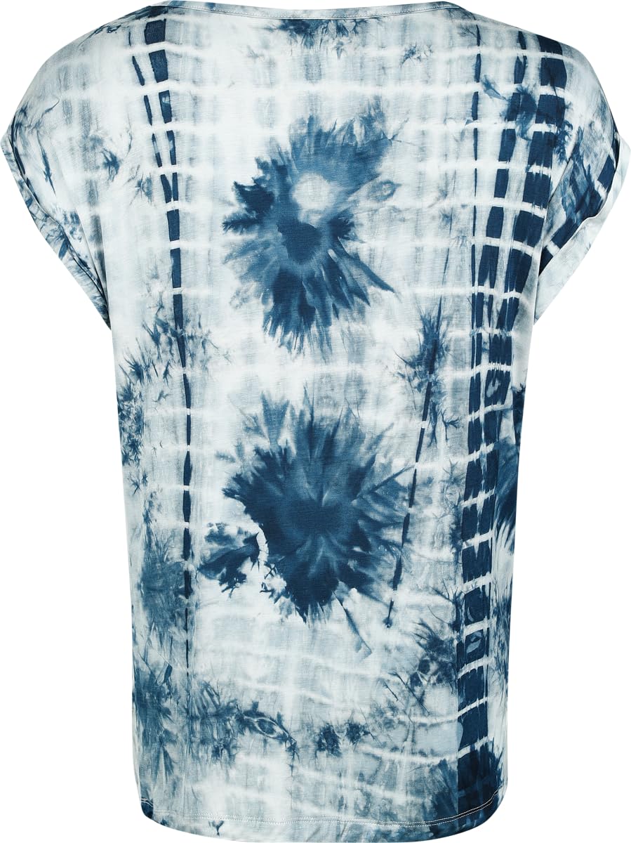 red-by-emp-wei-blaues-batik-t-shirt-damen image 3