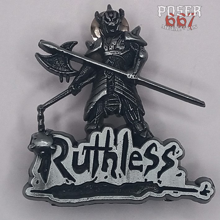 poser667-ruthless-the-fallen-3d-pin-antik-silber-5-cm image 1