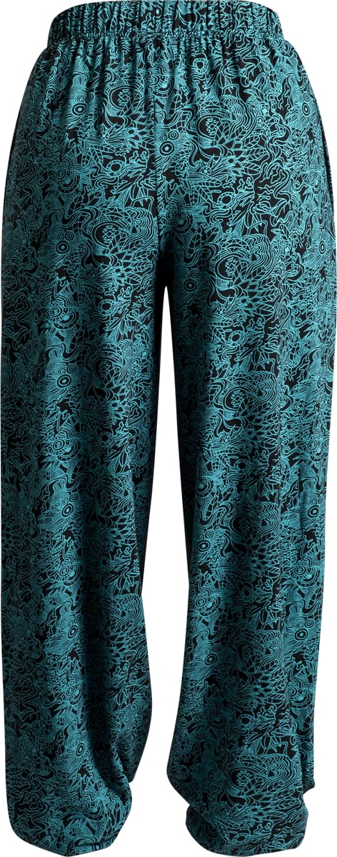 red-by-emp-damen-stoffhose-schwarz-alloverprint-gr-l image 3