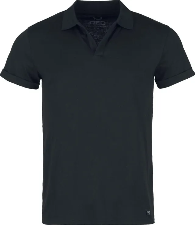 red-by-emp-schwarzes-poloshirt-herren-l-v-ausschnitt image 1
