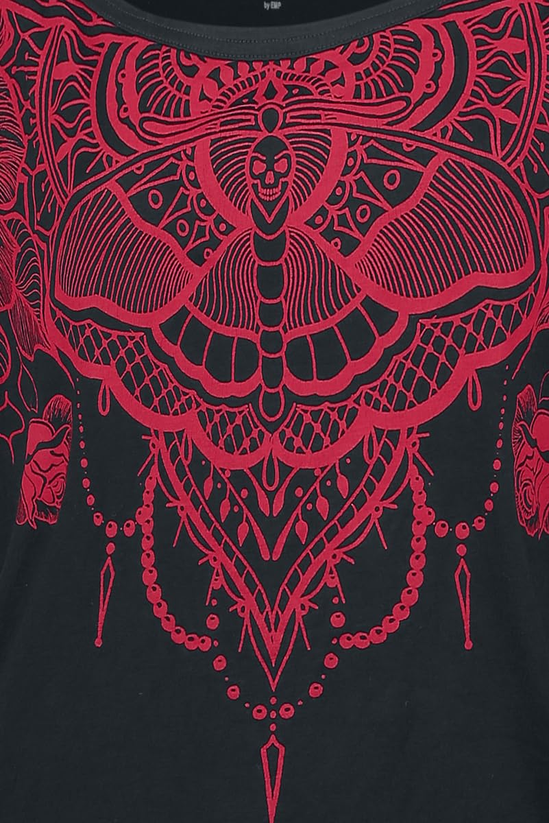 black-premium-by-emp-schwarzes-t-shirt-schmetterling-xl image 2
