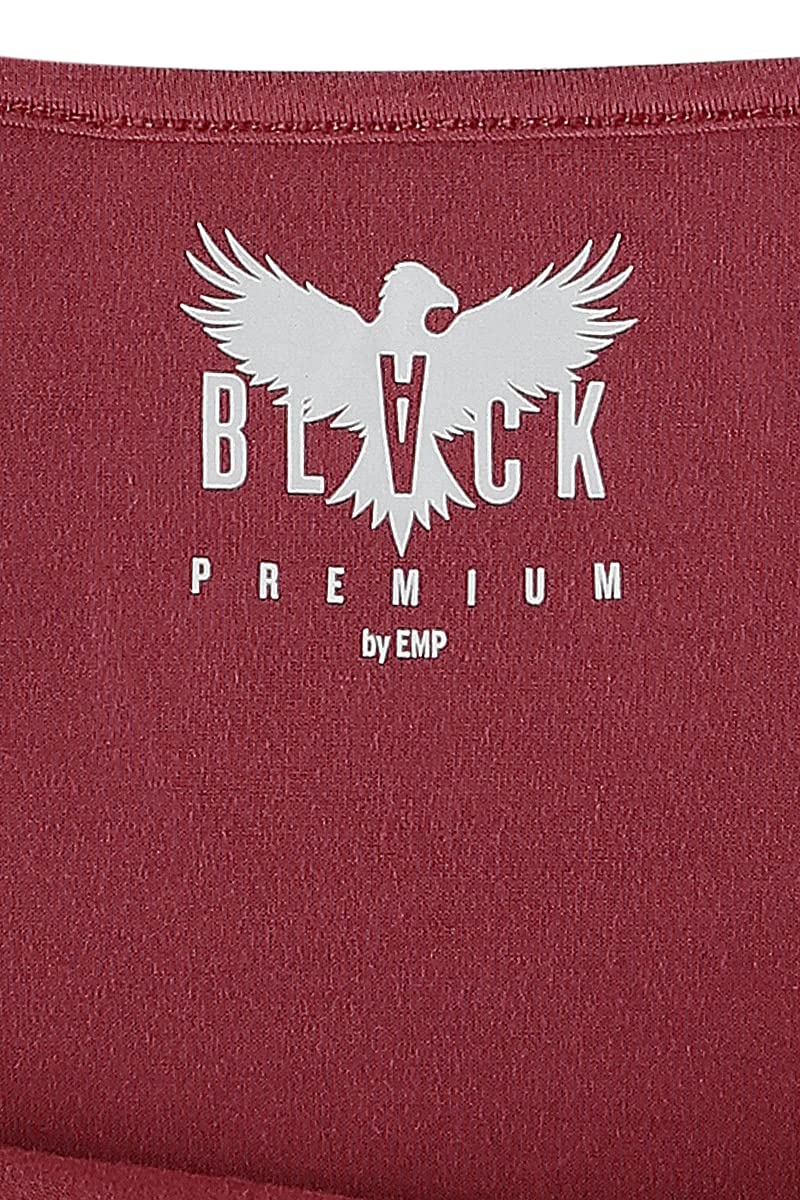 black-premium-by-emp-damen-t-shirt-bordeaux-wasserfall-m image 7