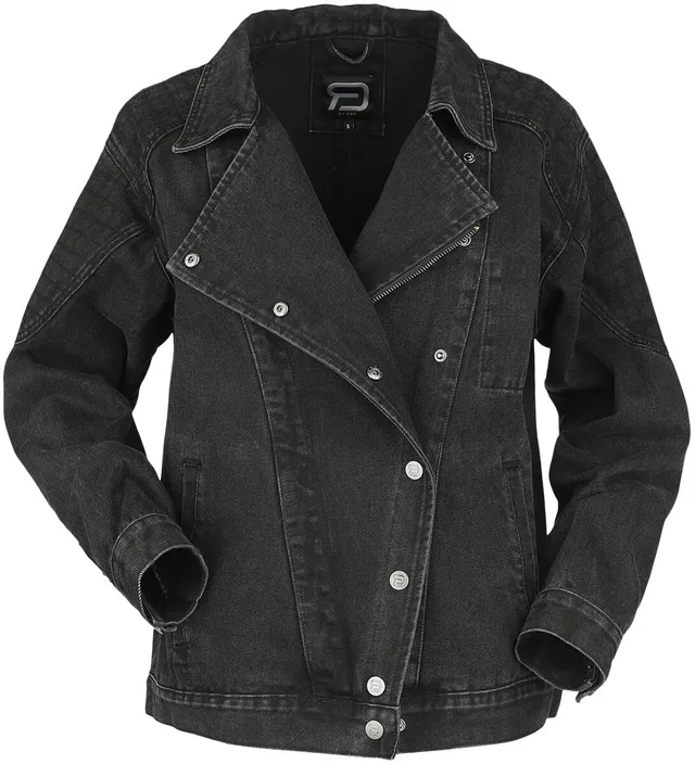 red-by-emp-damen-jeansjacke-schwarz-oversized-biker image 1