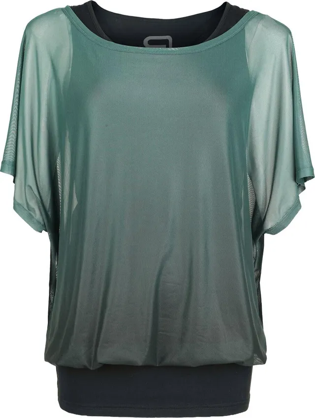 red-by-emp-double-pack-t-shirt-top-schwarz-gr-n-m image 1
