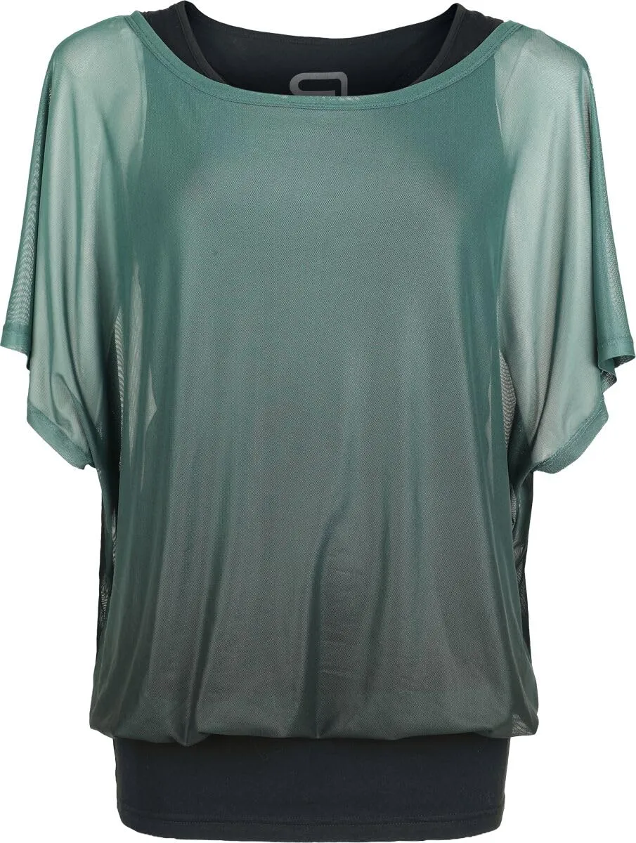 red-by-emp-double-pack-t-shirt-top-schwarz-gr-n-m image 1