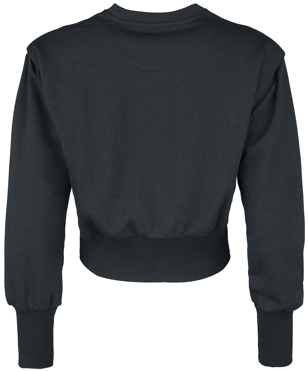 red-by-emp-sweatshirt-damen-schwarz-kurz-schlangenprint image 3